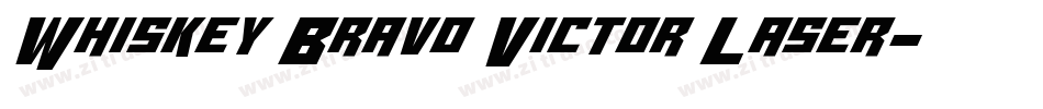 Whiskey Bravo Victor Laser字体转换